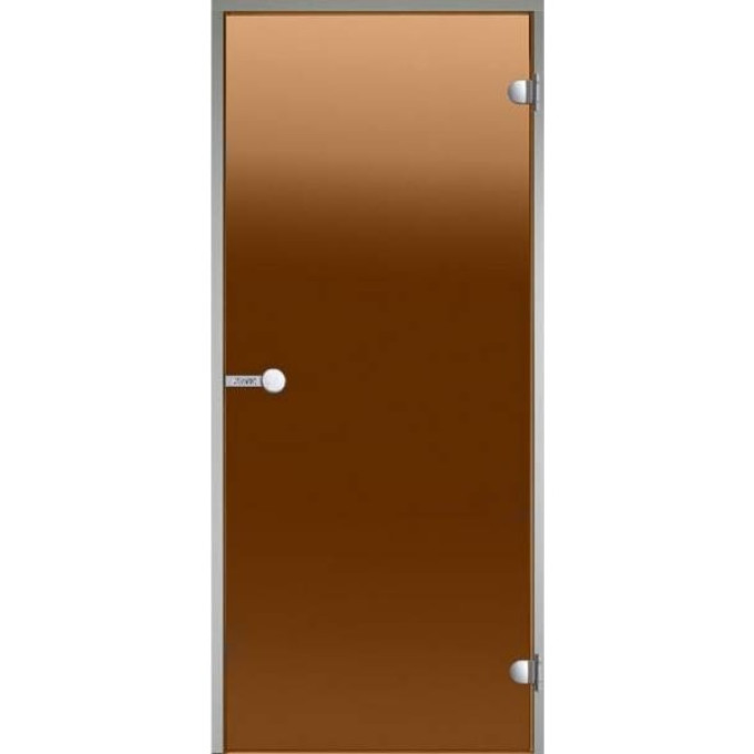 Дверь HARVIA с алюминиевой коробкой 7х19 стекло бронза DA71901