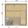 Сауна HARVIA VARIANT S1212 осина S1212As